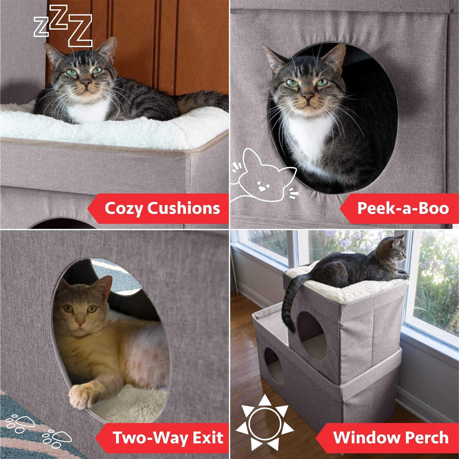Kitty City Large Stackable Cat Condo