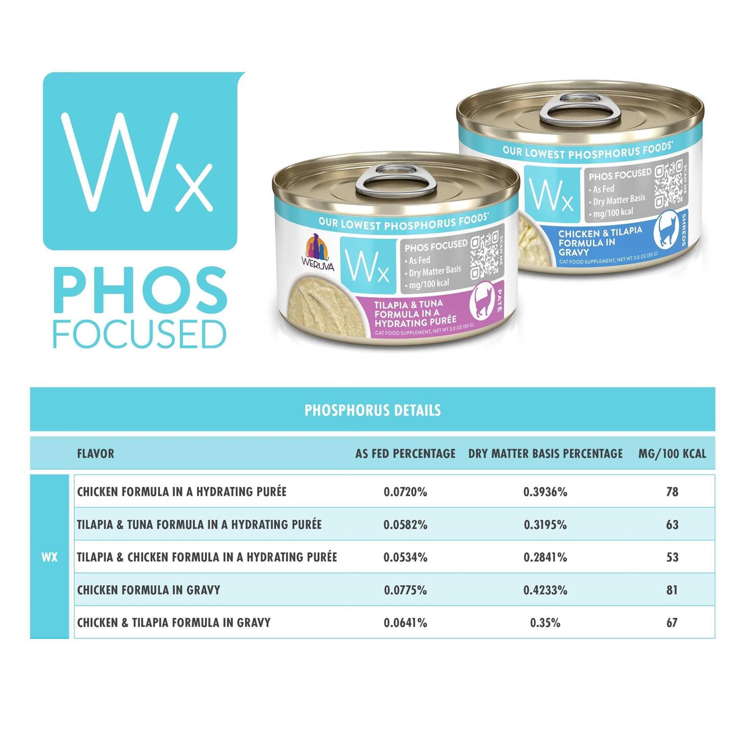 Weruva Cat WX Phos Focused Chicken in Hydrating Puree