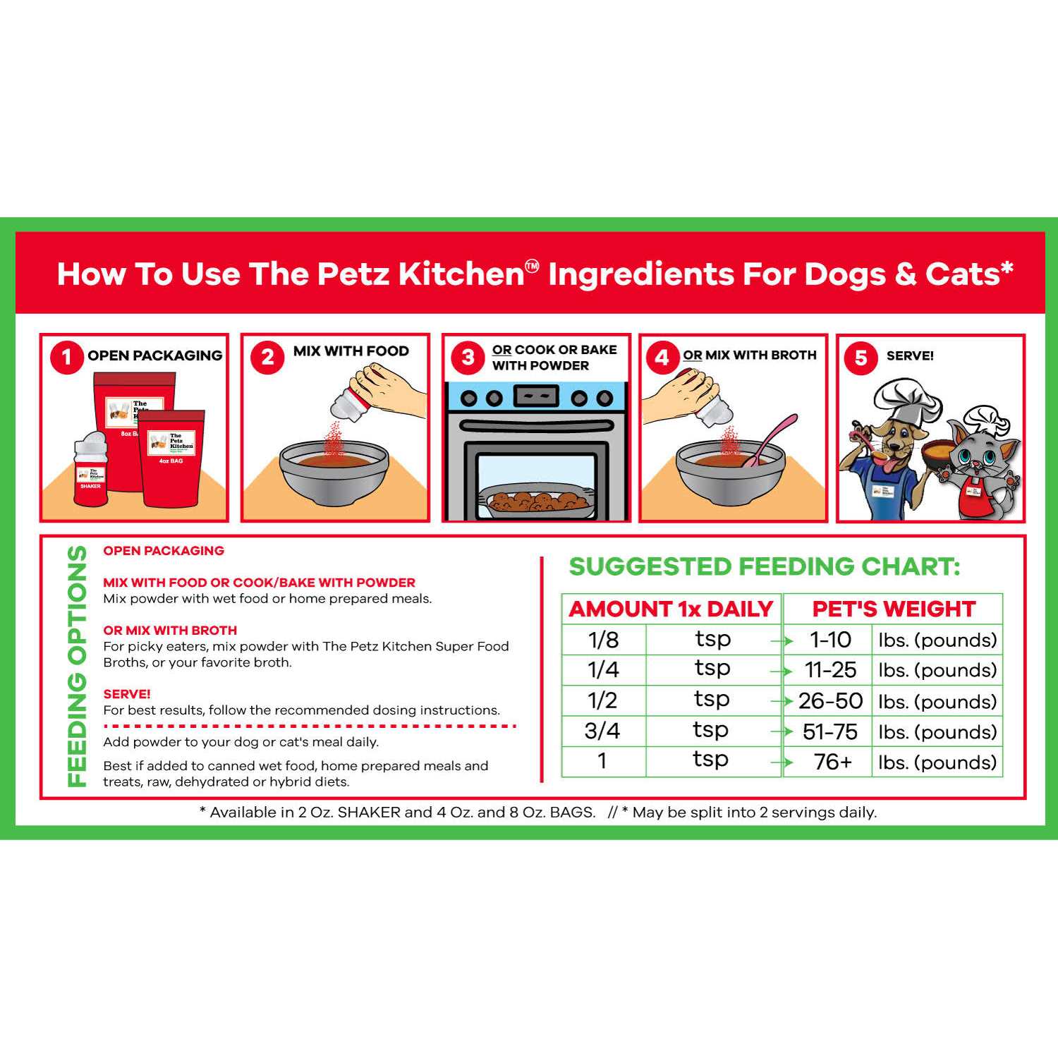 The Petz Kitchen Chanca Piedra Powder Dog & Cat Supplement