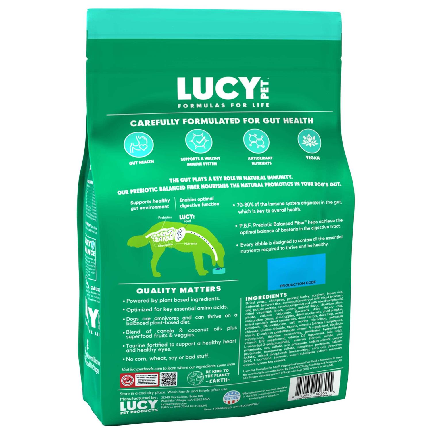 Lucy Pet Products Vegetarian Formula Dry Dog Food