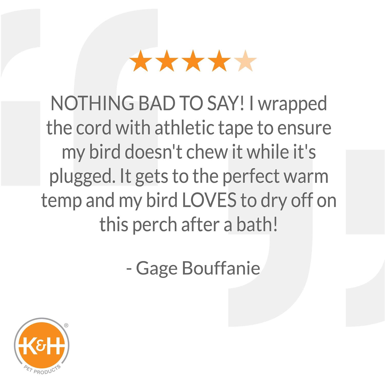 K&H Pet Products Bird Thermo-Perch