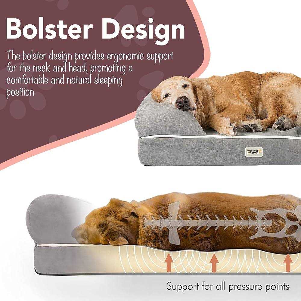 Friends Forever Memory-Foam Orthopedic Dog Bed