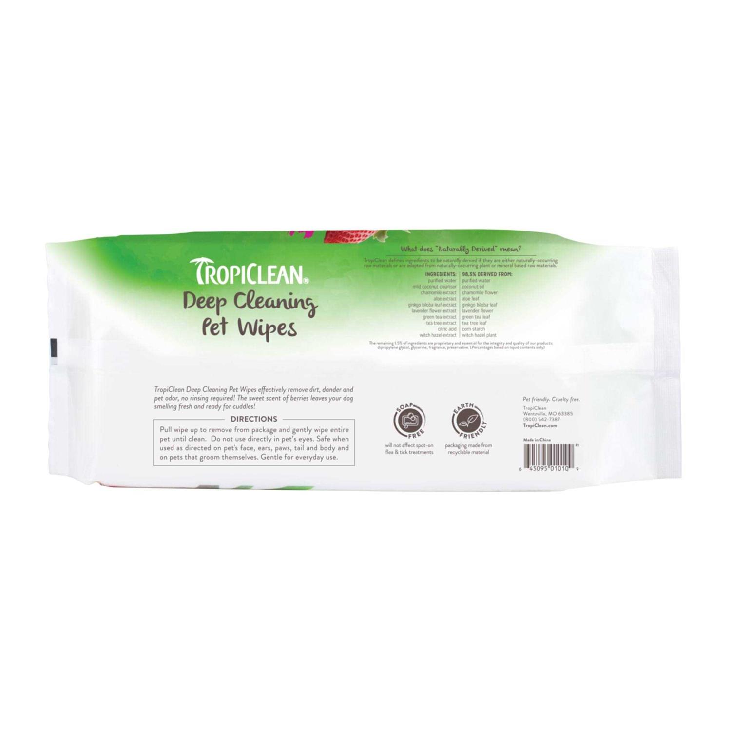 Tropiclean Deep Cleaning Wipes