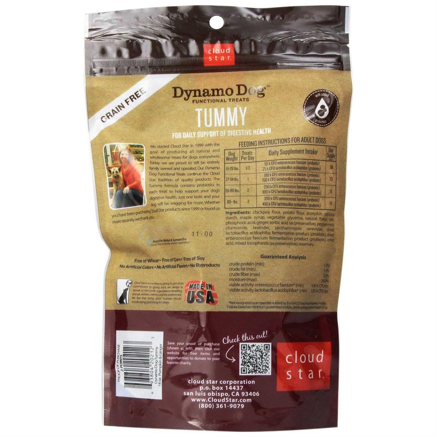 Cloud Star Dynamo Dog Pumpkin & Ginger Tummy Treats