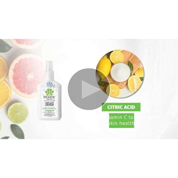 Hempz Petz Creamy Citrus Orange & Red Raspberry Herbal Deodorizing Cologne & Hydrating Mist