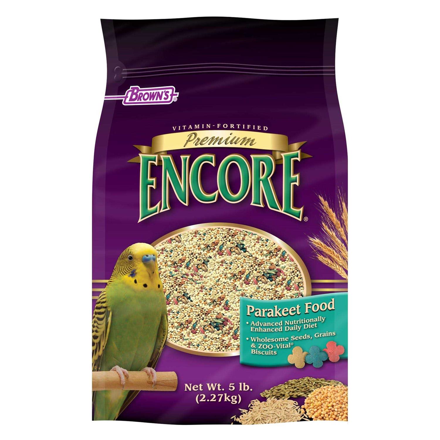 Brown’s Encore Premium Parakeet Food