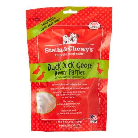 Stella & Chewy’s Duck Duck Goose Dinner Patties Freeze-Dried Dog Food