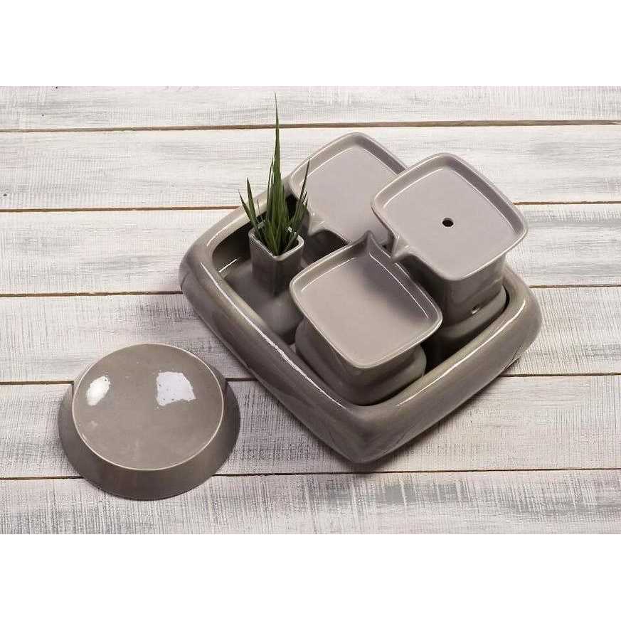 Miaustore Ceramic Cat Water Fountain