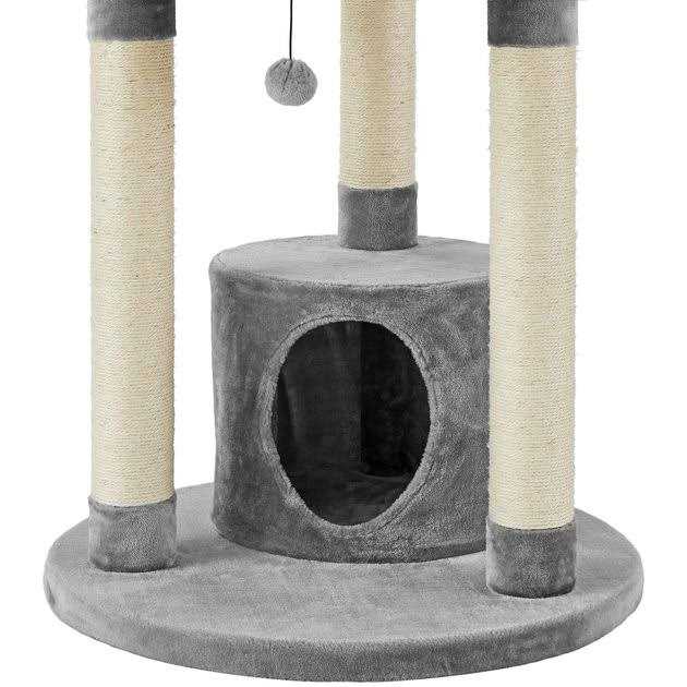 Frisco 59.5-in Heavy Duty Faux Fur Cat Tree Condo