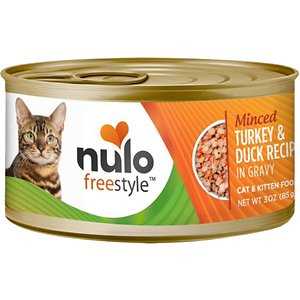 Nulo Freestyle Minced Turkey & Duck in Gravy Grain-Free Canned Cat & Kitten Food, 3-oz, case of 24