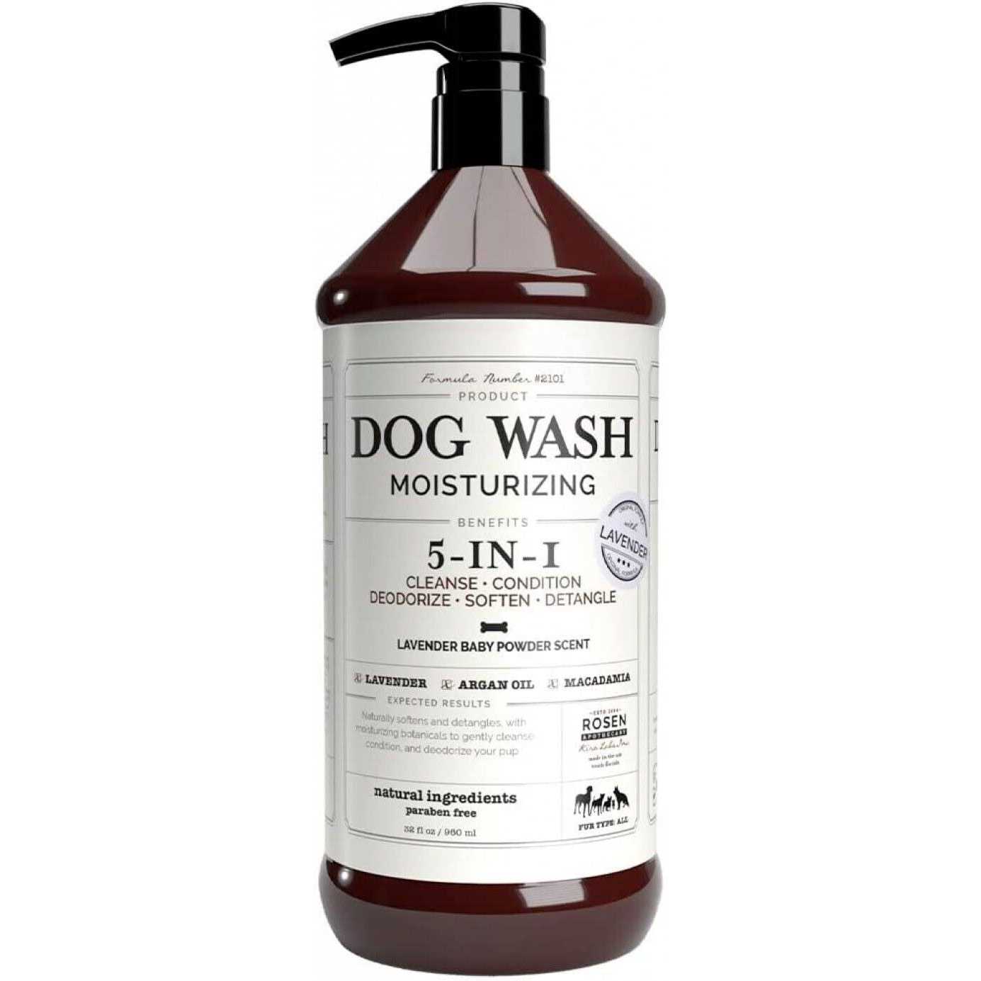 Rosen Apothecary Moisturizing Dog Wash 5-in-1 for Cleansing