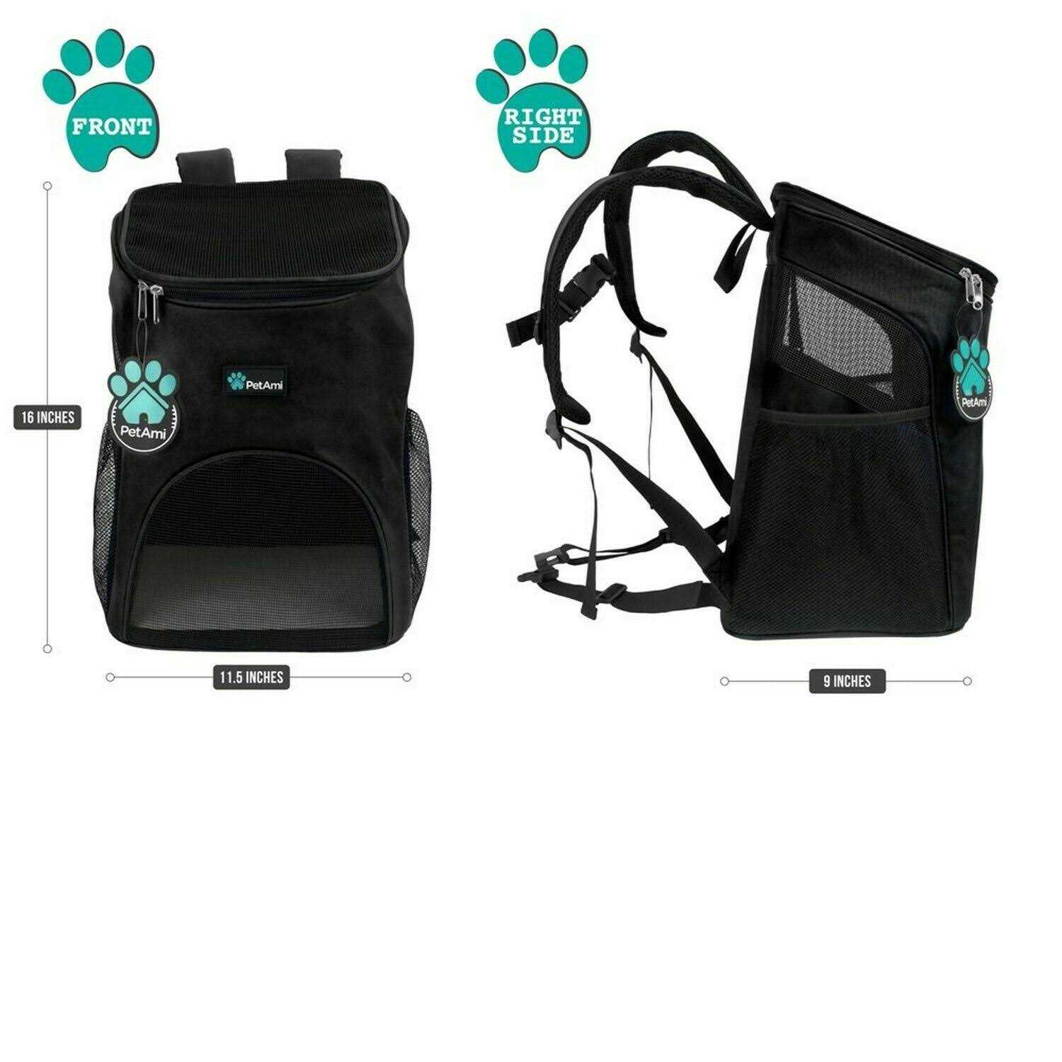 PetAmi Premium Pet Carrier Backpack for Small Cats and Dogs