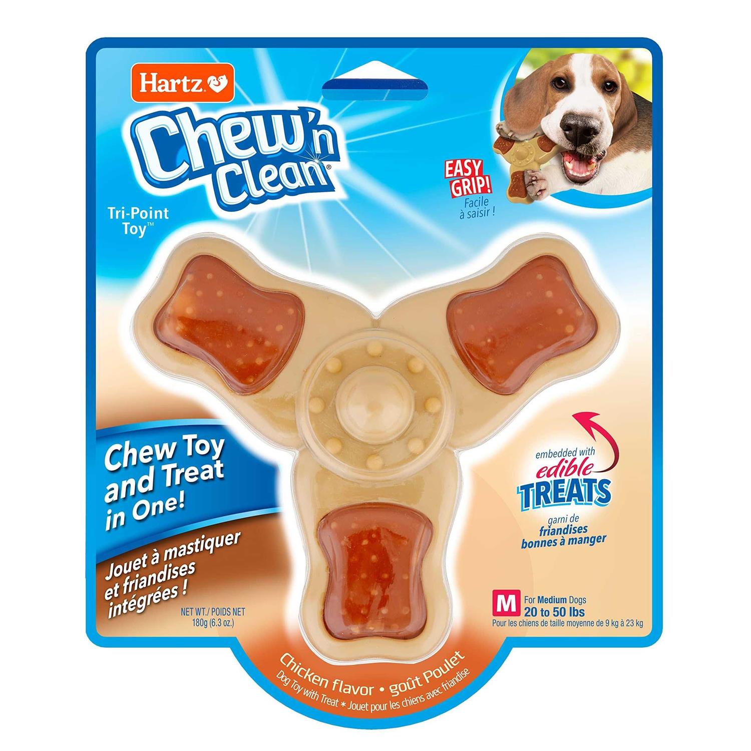 Hartz Chew n Clean Tri-Point Chew Toy