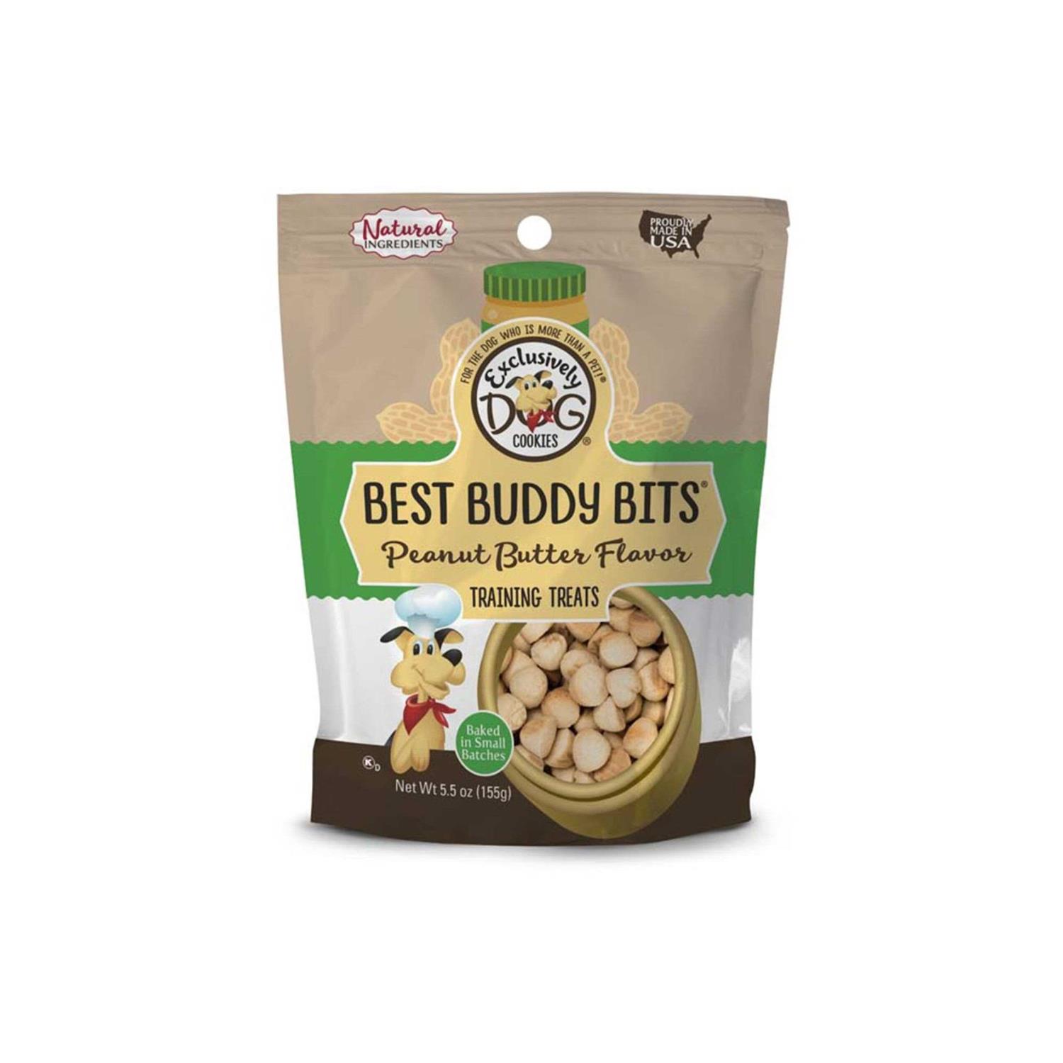 Exclusively Pet Best Buddy Bits Peanut Butter Flavor Dog Treats 5.5 oz