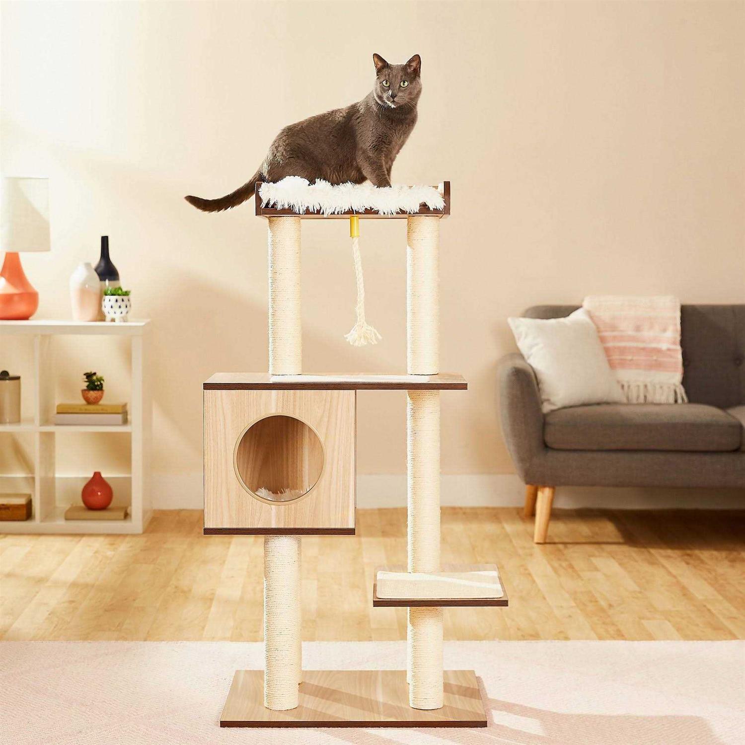 Frisco 47.5-In Modern Cat Tree Condo