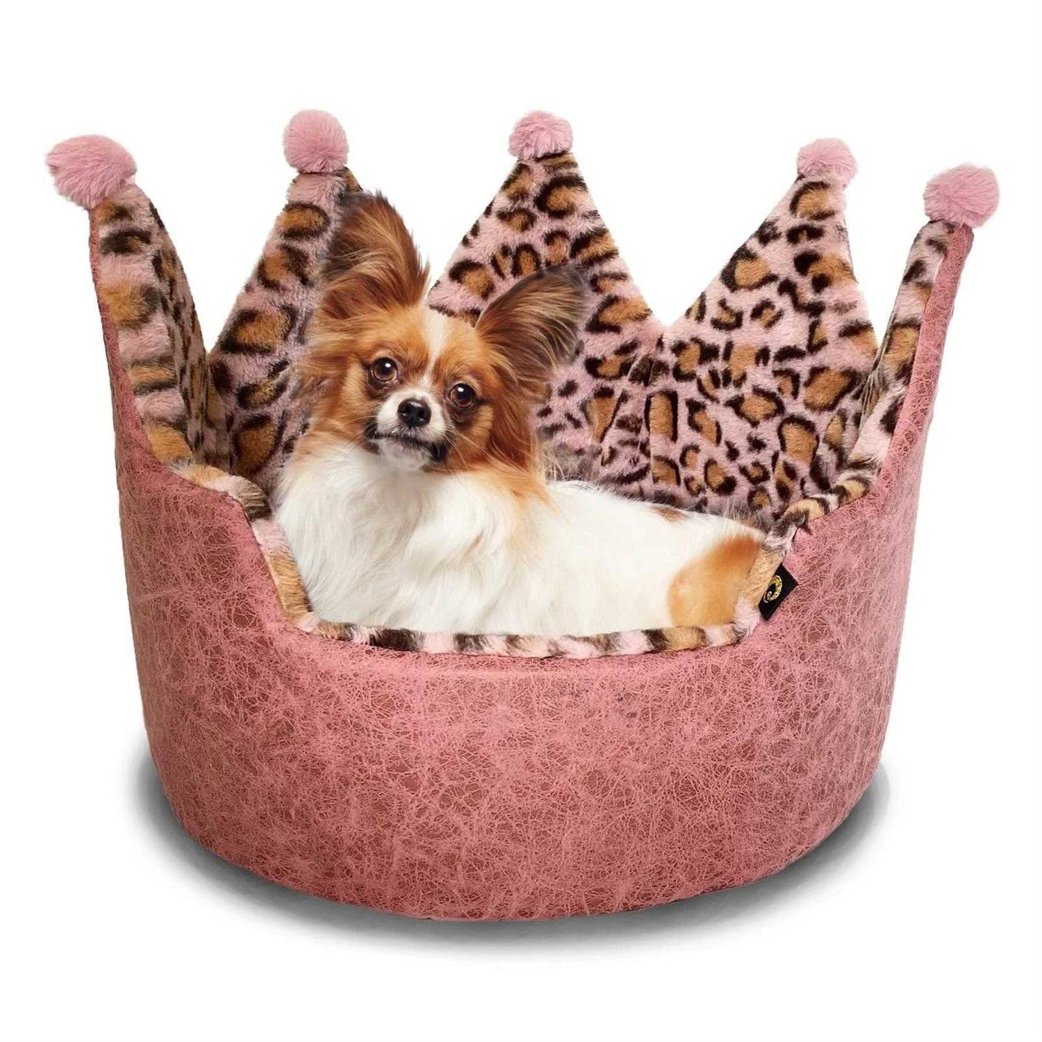 Precious Tails Leopard Crown Bed