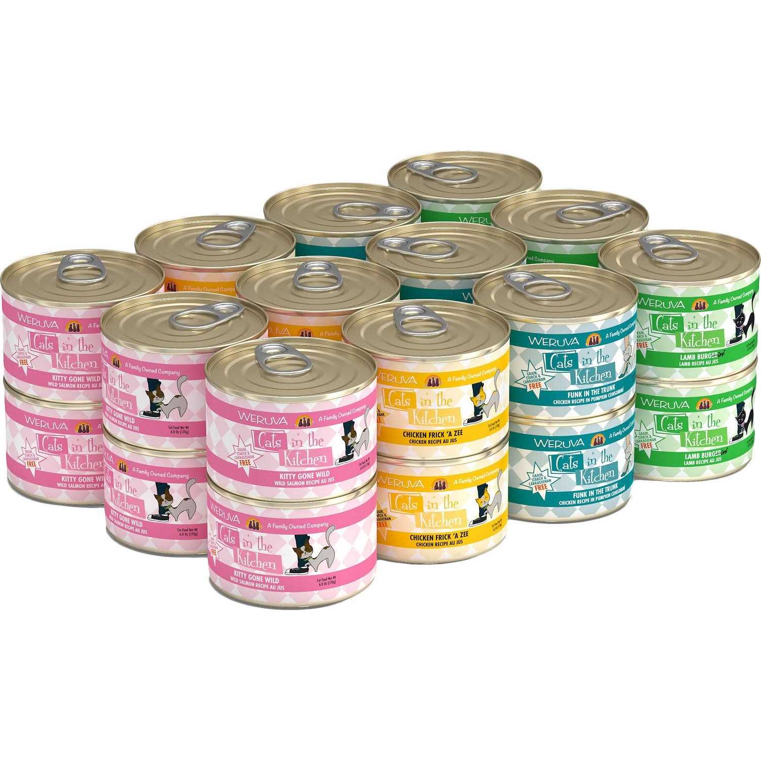 Weruva Cats in the Kitchen Cuties Cat Food Variety Pack