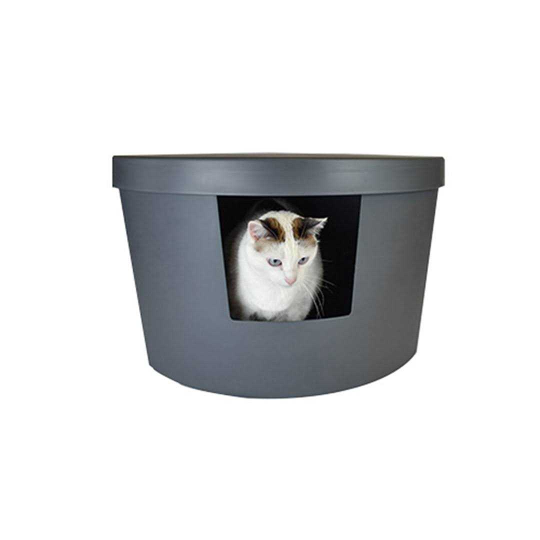 Plastic Enclosed Standard Litter Box Kitangle