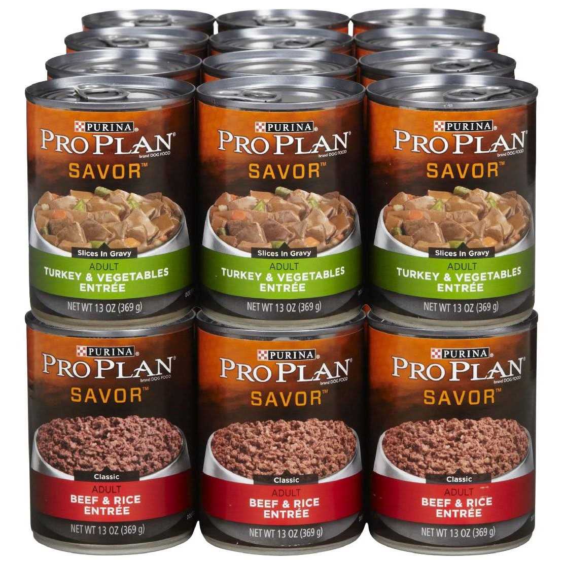 Purina Pro Plan High Protein Dog Food With Gravy, Turkey and Vegetables Entree
