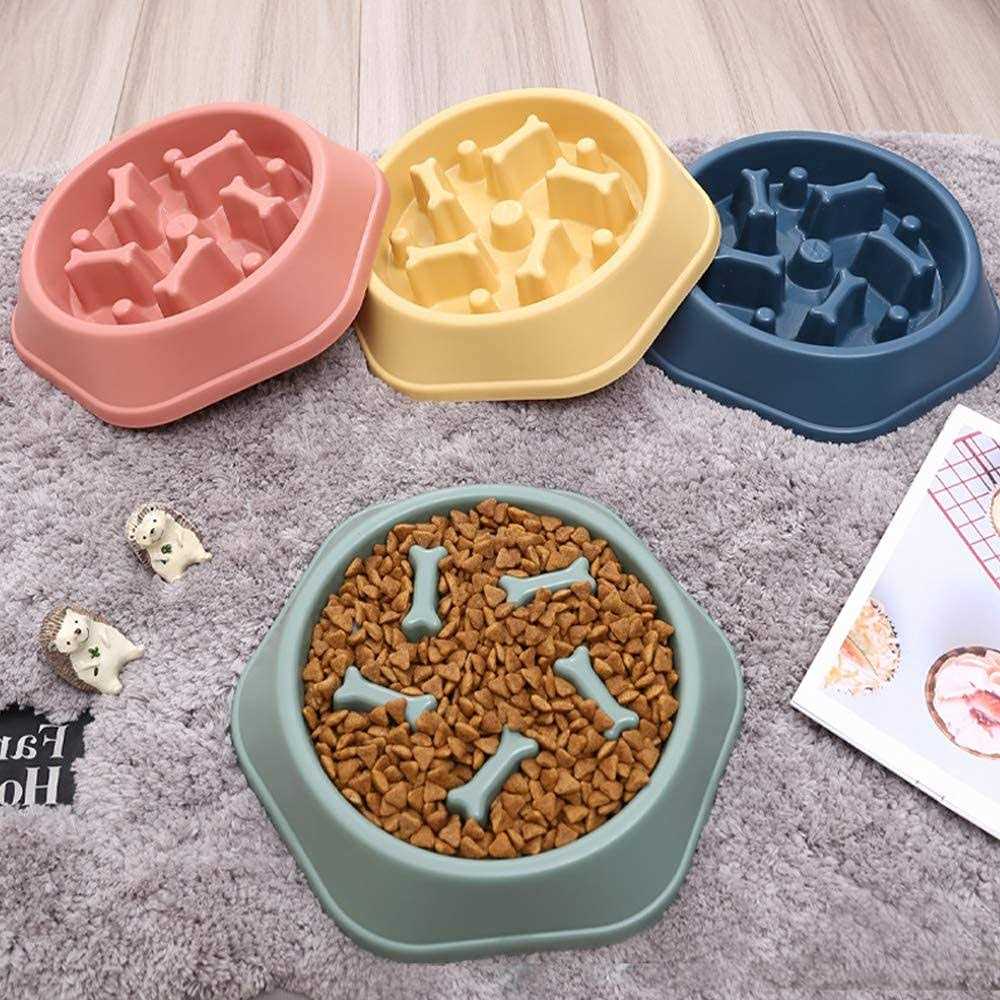 CAISHOW Slow Feeder Dog Bowl Anti Gulping Healthy Eating Interactive Bloat Stop Fun Alternative Non Slip Dog Slow Food Feeding Pet Bowl Slow Eating