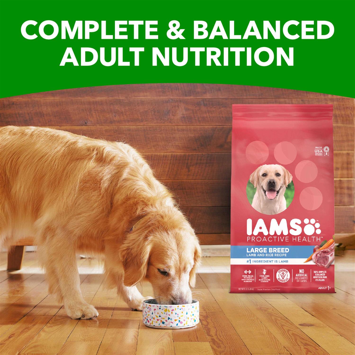 Iams Proactive Health Large Breed Adult Dry Dog Food Lamb & Rice Recipe