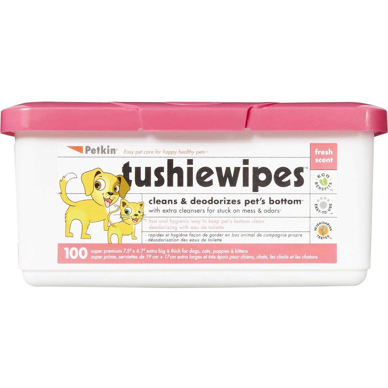 Petkin Tushie Wipes 100ct