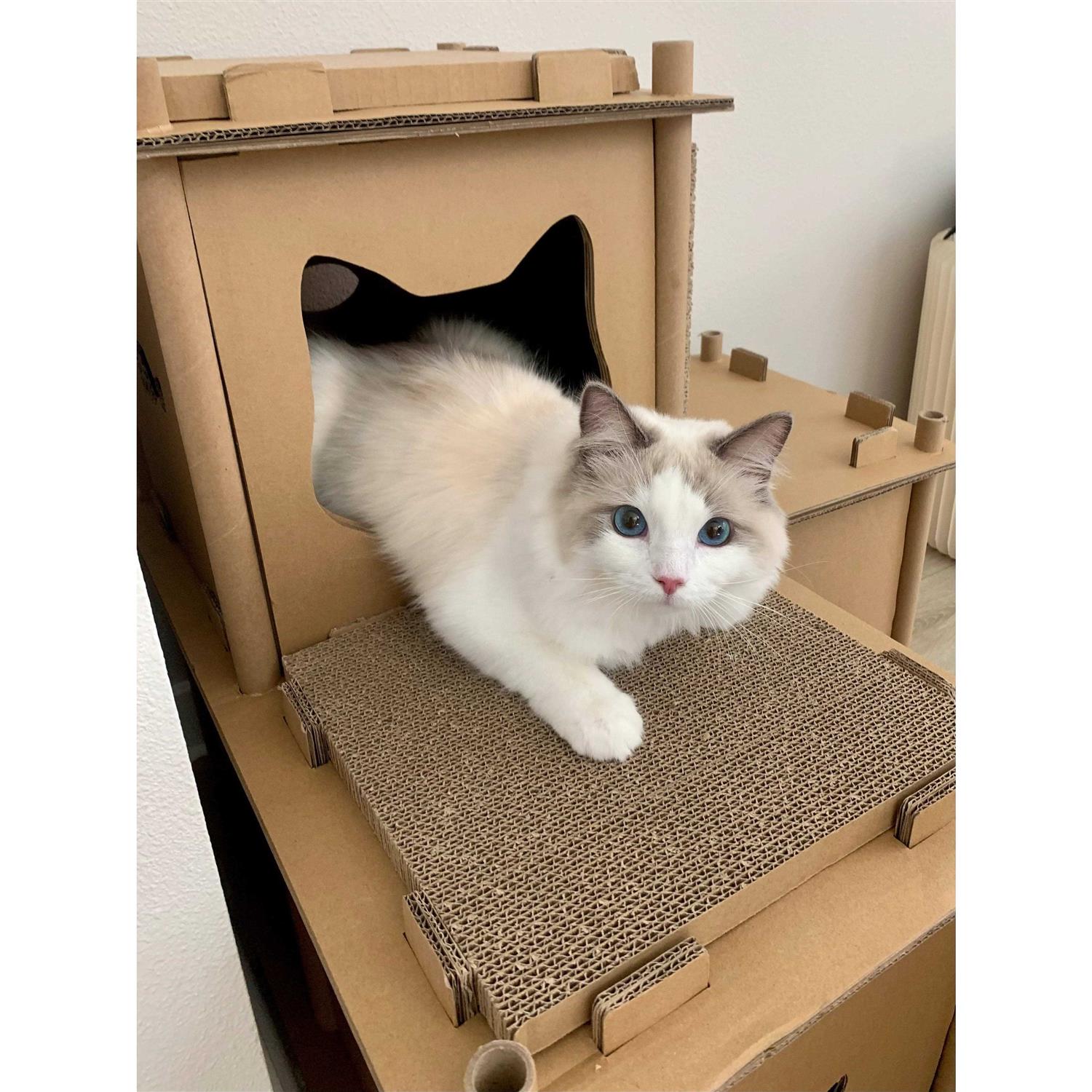 Petique Feline Fortress Cat House