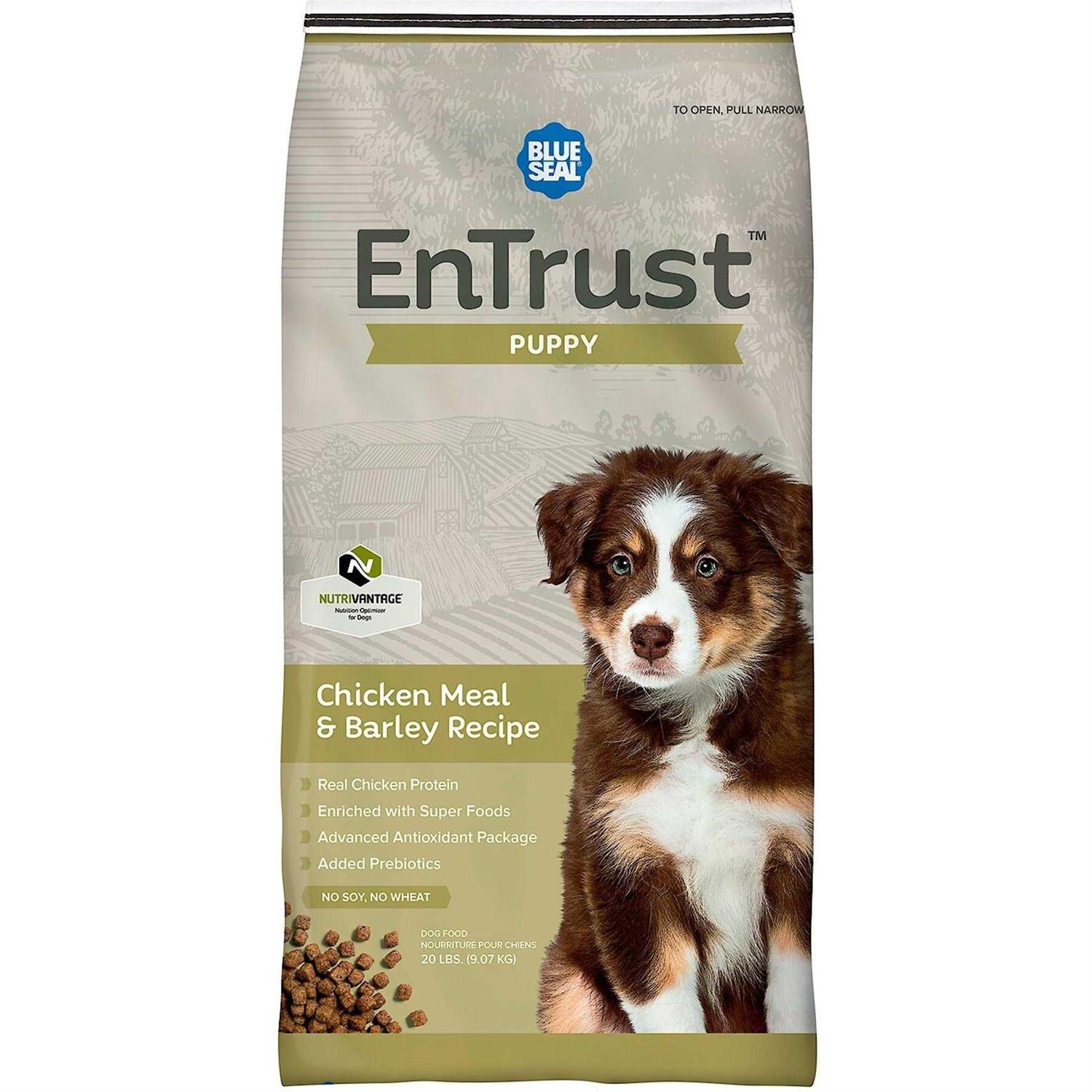 EnTrust Puppy Chicken Meal & Barley Recipe