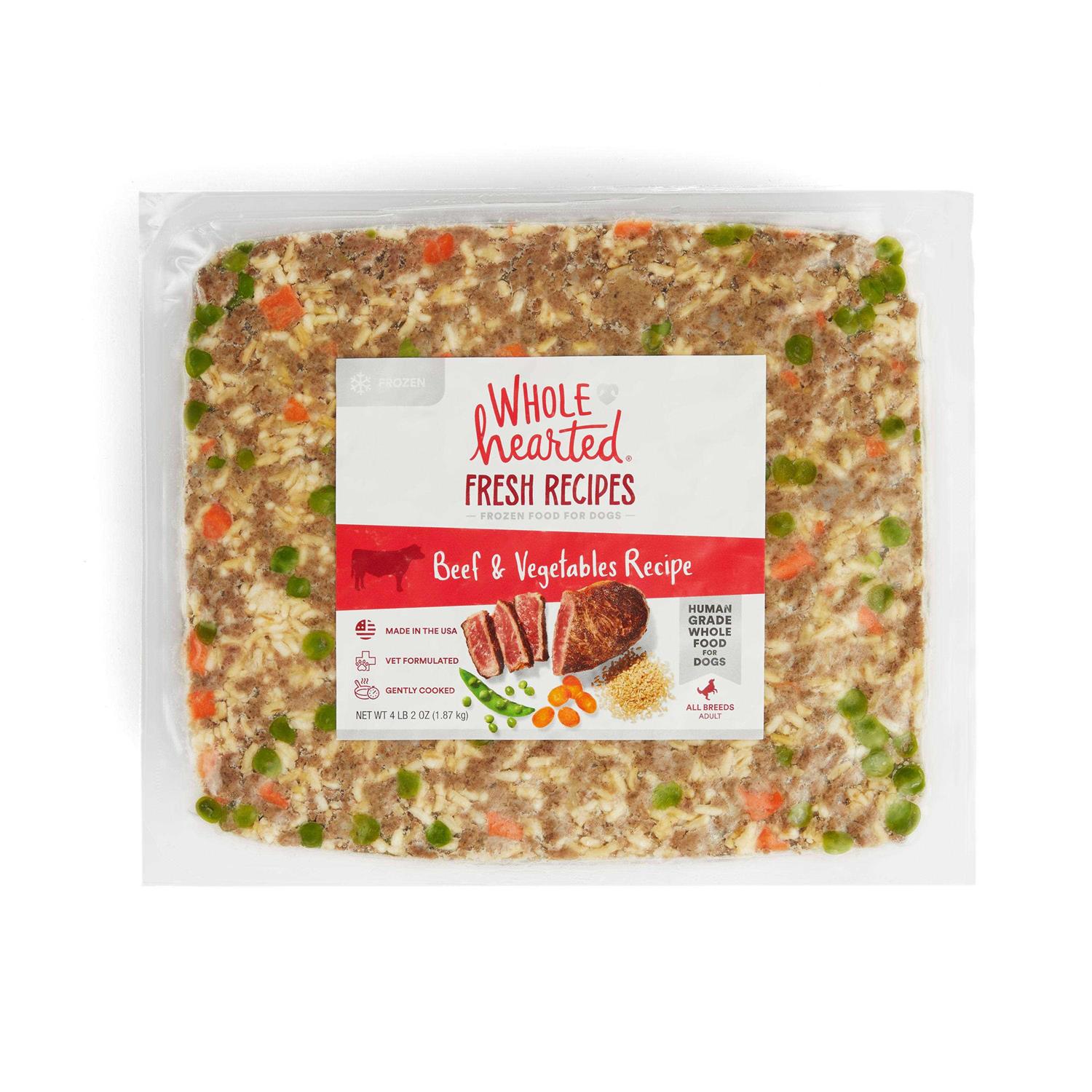 WholeHearted Fresh Frozen Beef Recipe Dog Food