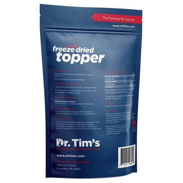Dr. Tim’s Pet Food Freeze Dried Beef Taurine Topper
