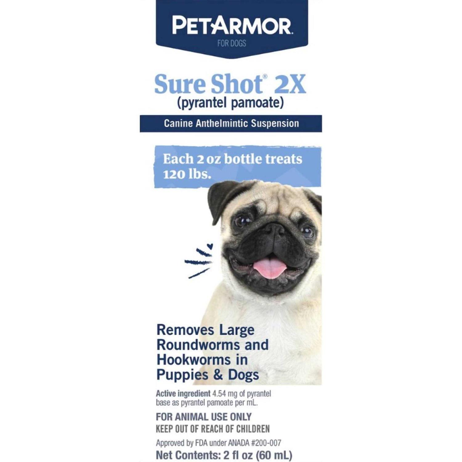 PetArmor Sure Shot 2X Liquid Wormer for Dogs