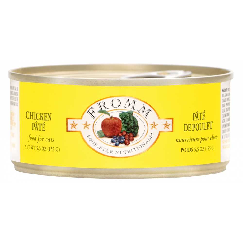 Fromm Four Star Chicken Pate Canned Cat Food – 5.5 oz, case of 12 | PetFlow