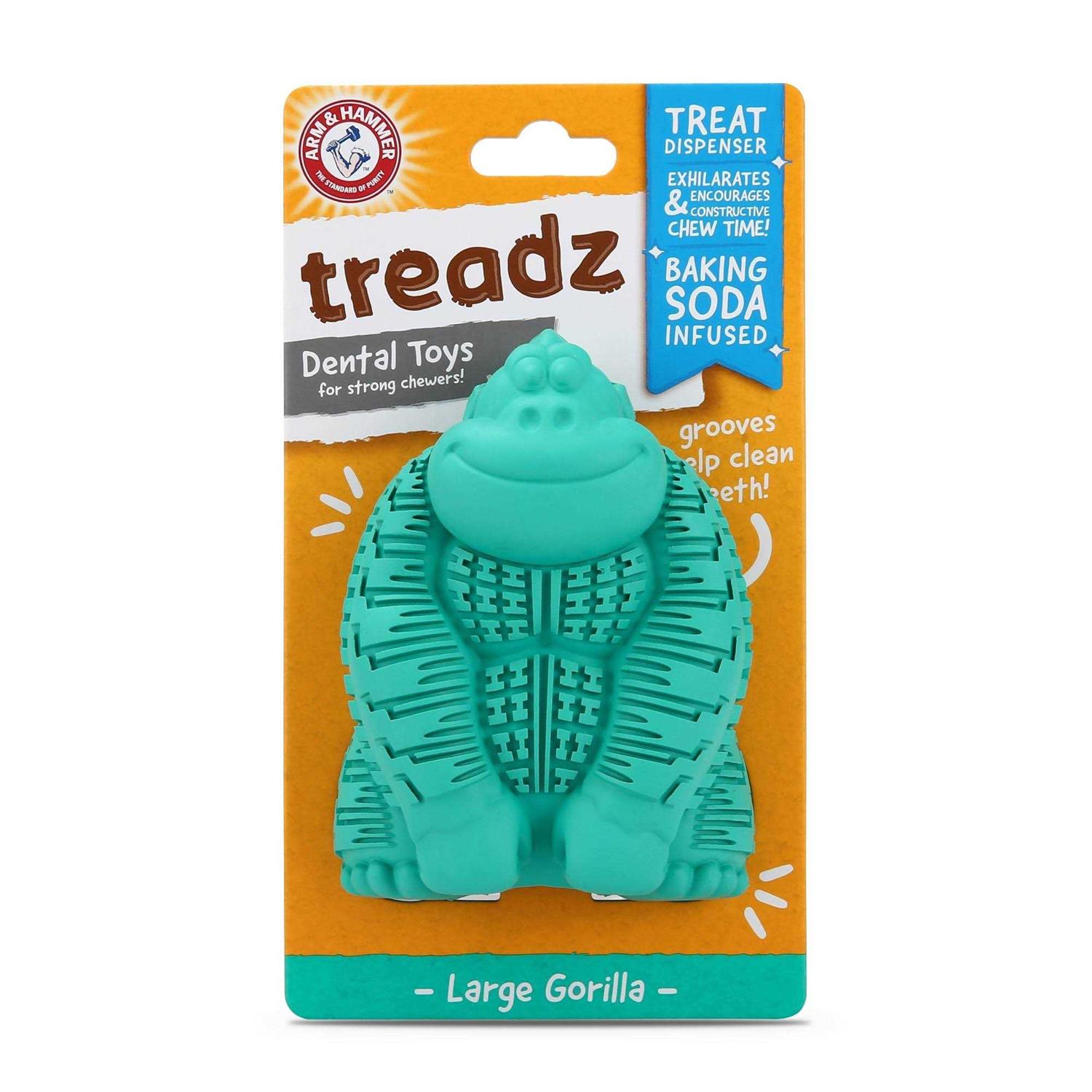 Arm & Hammer Treadz Large Gorilla Dental Dog Toy
