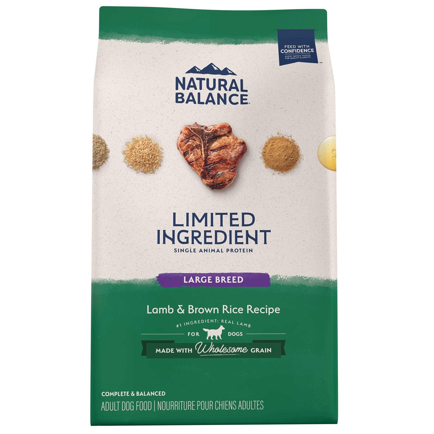 Natural Balance Limited Ingredient Lamb & Brown Rice Breed Dry Dog Food