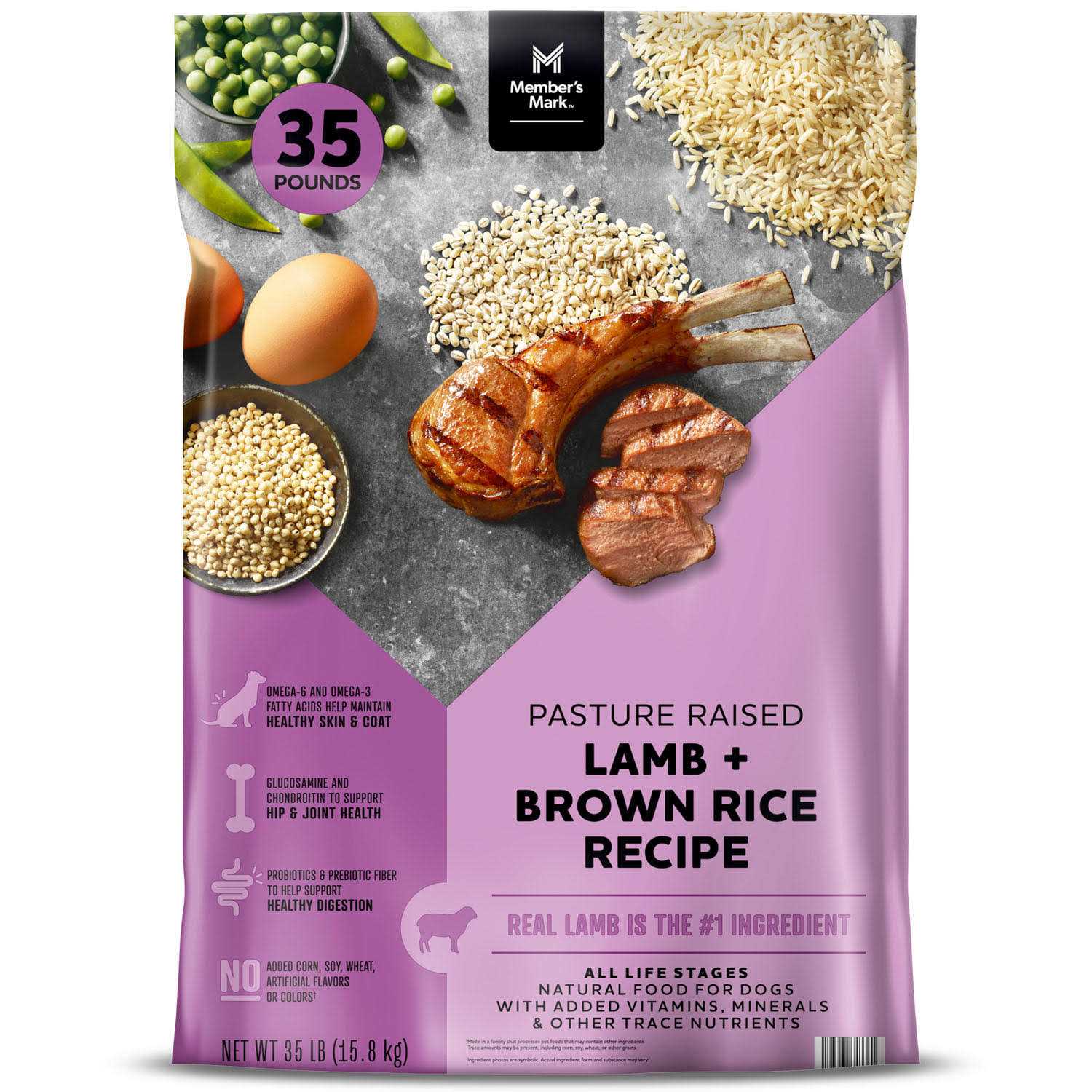 Member’s Mark Pasture Raised Lamb + Brown Rice Recipe Dry Dog Food