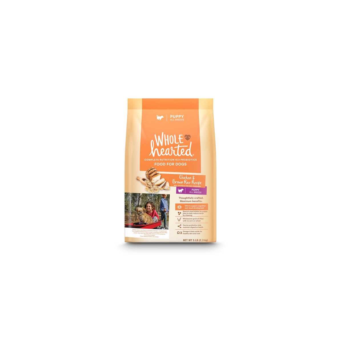 WholeHearted All Breed Chicken and Brown Rice Recipe Dry Puppy Food