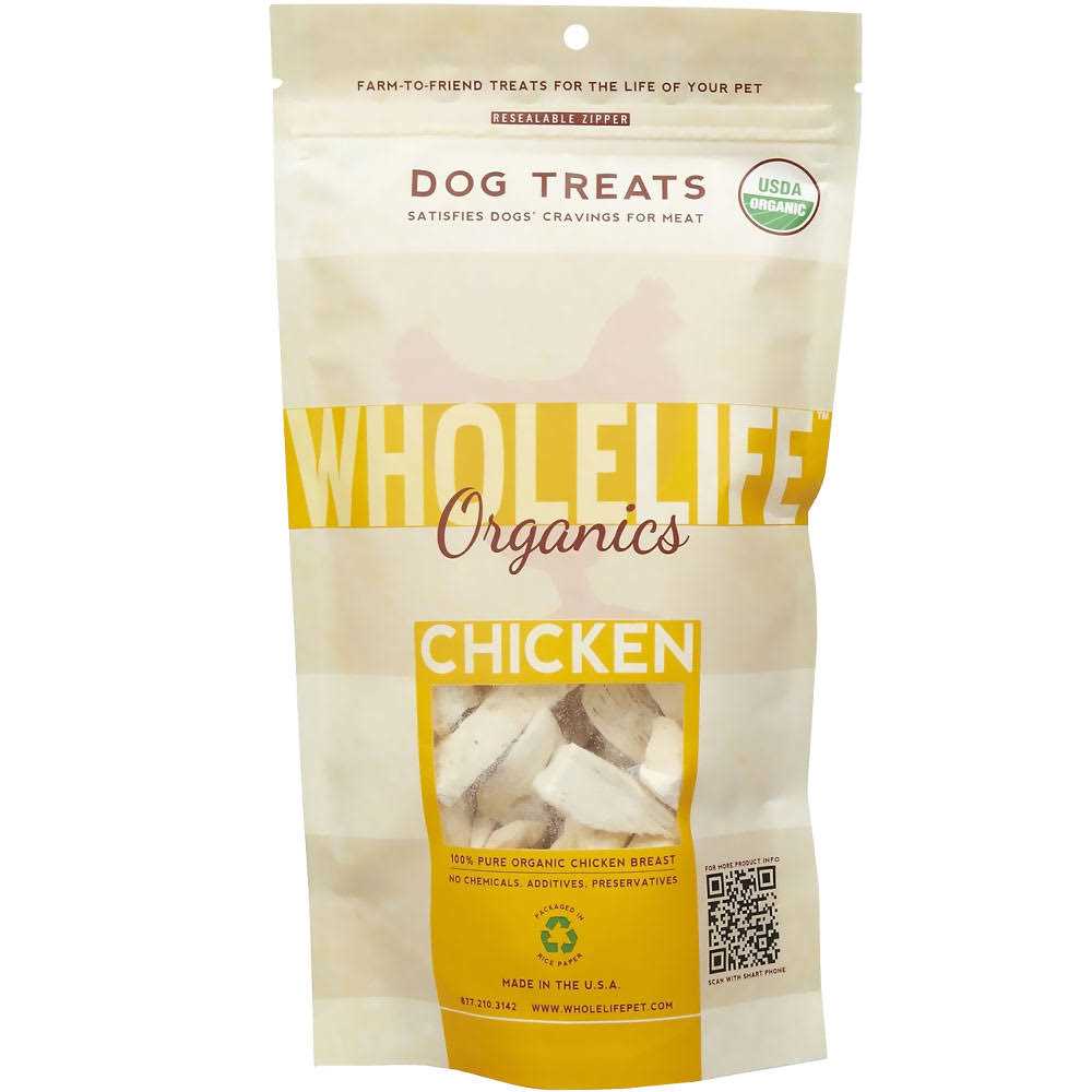 Whole Life Pet Just One Ingredient Freeze-Dried Chicken Dog Treats