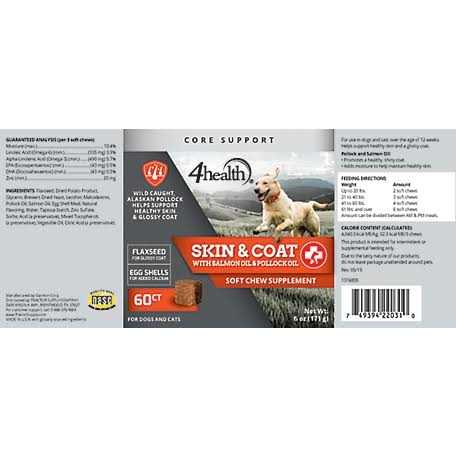 4health Salmon and Pollock Oil Skin and Coat Supplement for Dogs