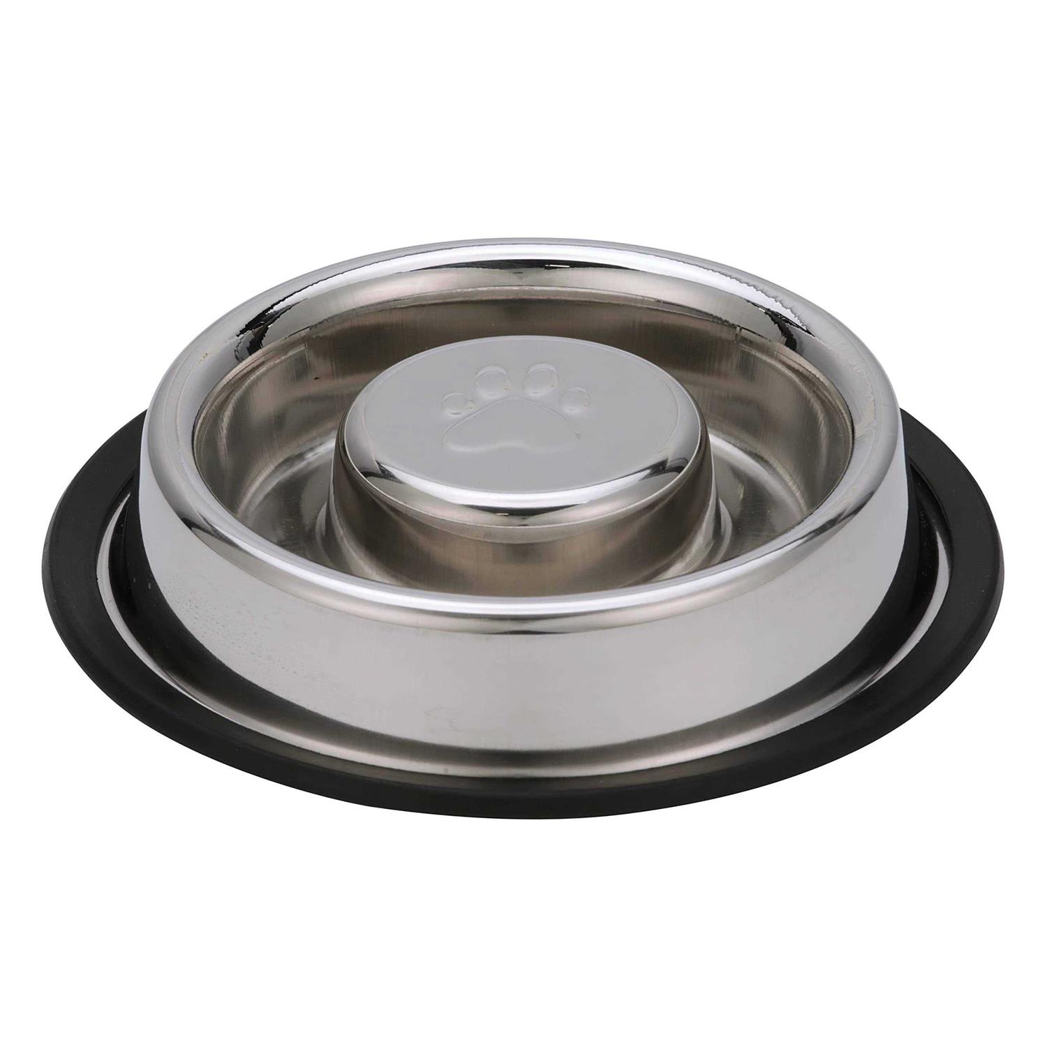 Neater Pet Brands Stainless Steel Slow Feed Bowl Non-Tip & Non-Skid