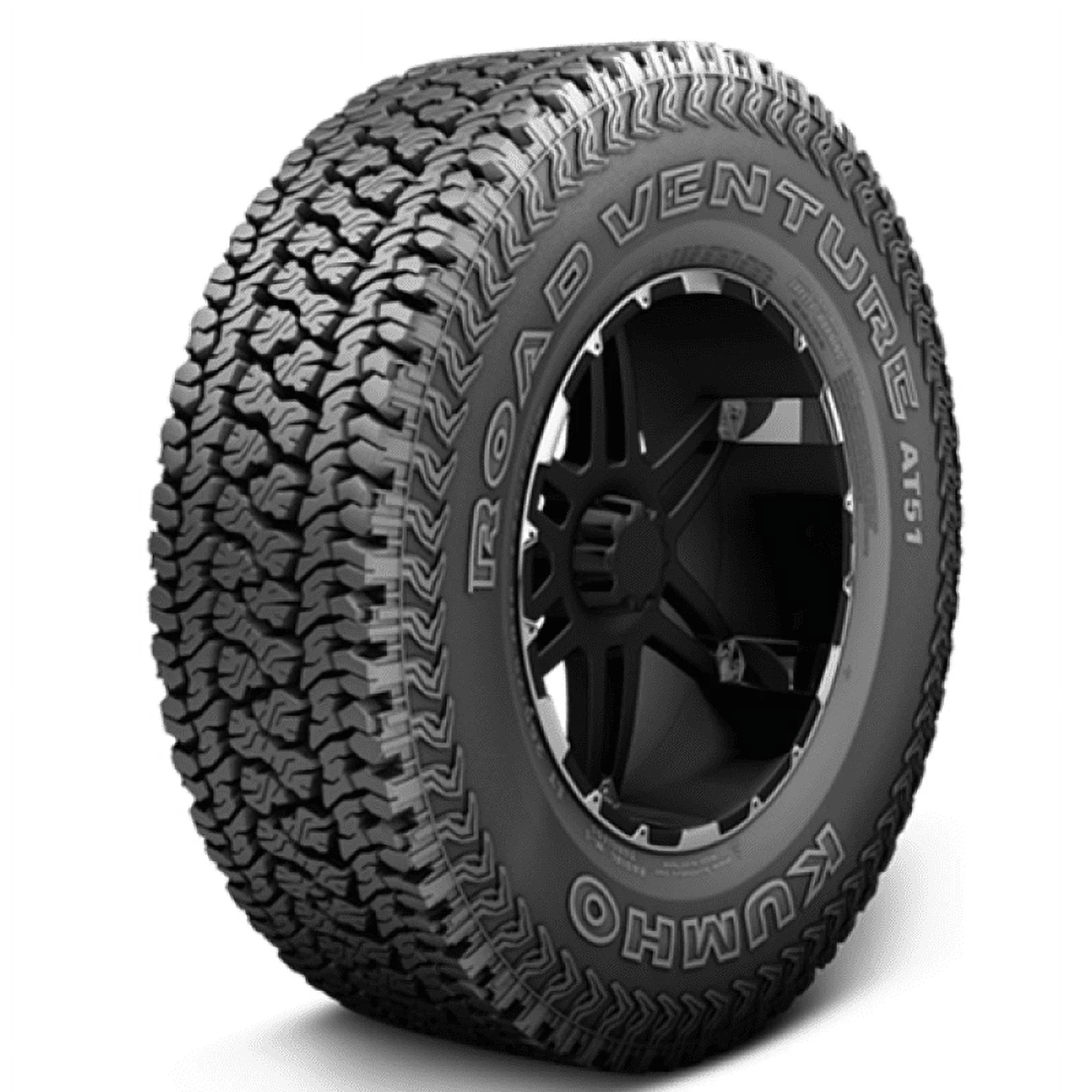 Kumho Road Venture AT51 All Terrain LT275/65R20 126/123R E Light Truck Tire Fits: 2011-22 Ford F-350 Super Duty Lariat