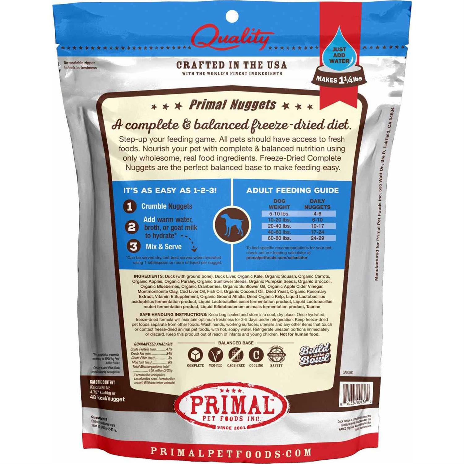 Primal Dog Freeze Dried Duck