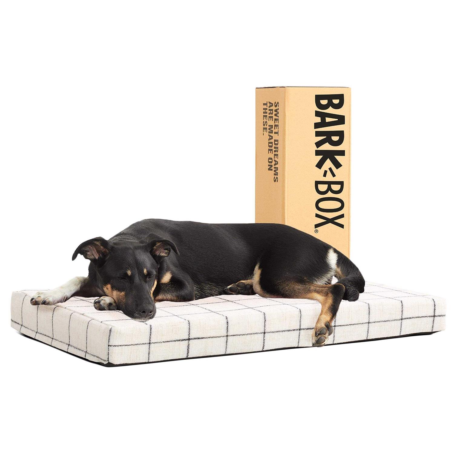 Barkbox Memory Foam Platform Dog Bed Plush Mattress for Orthopedic Joint Relief