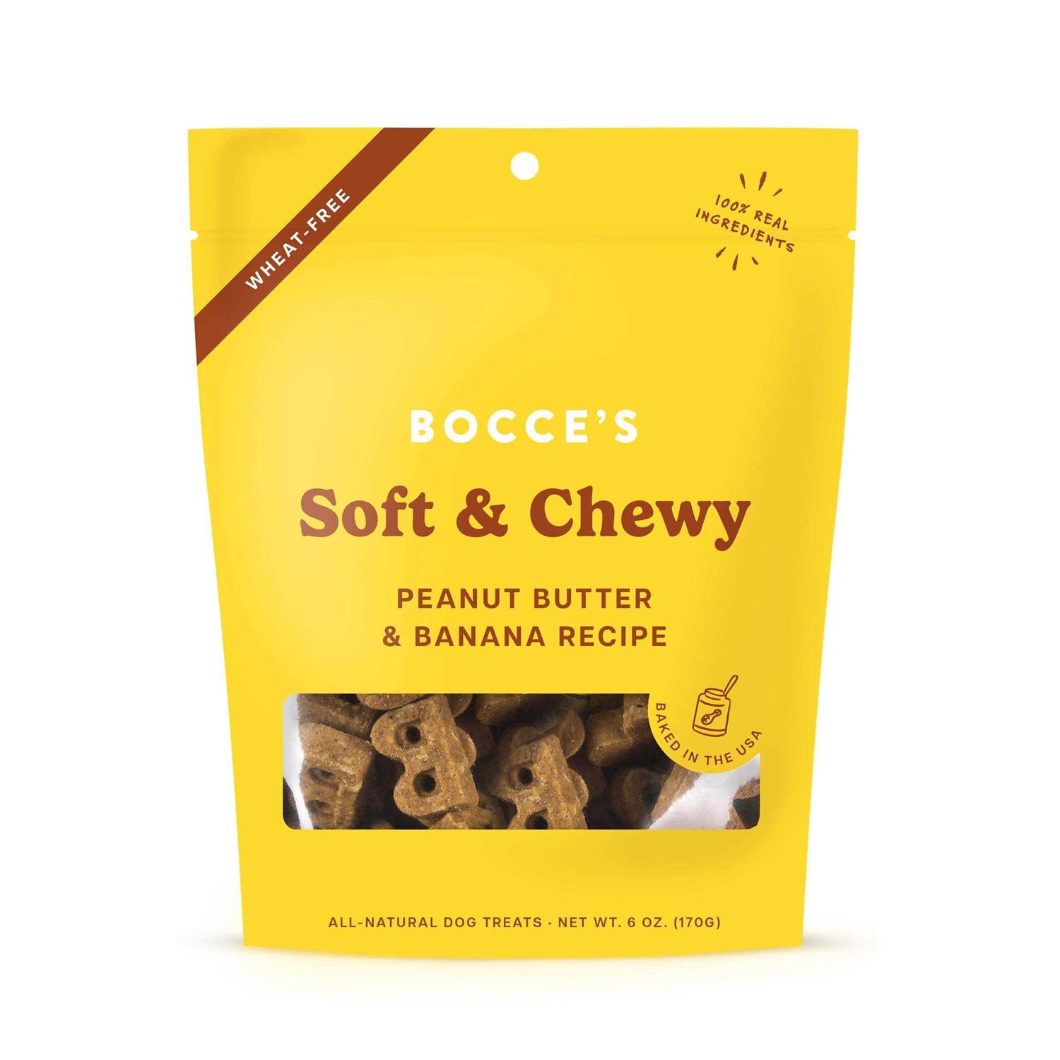 Bocce’s Bakery Soft & Chewy Peanut Butter & Banana Dog Treats