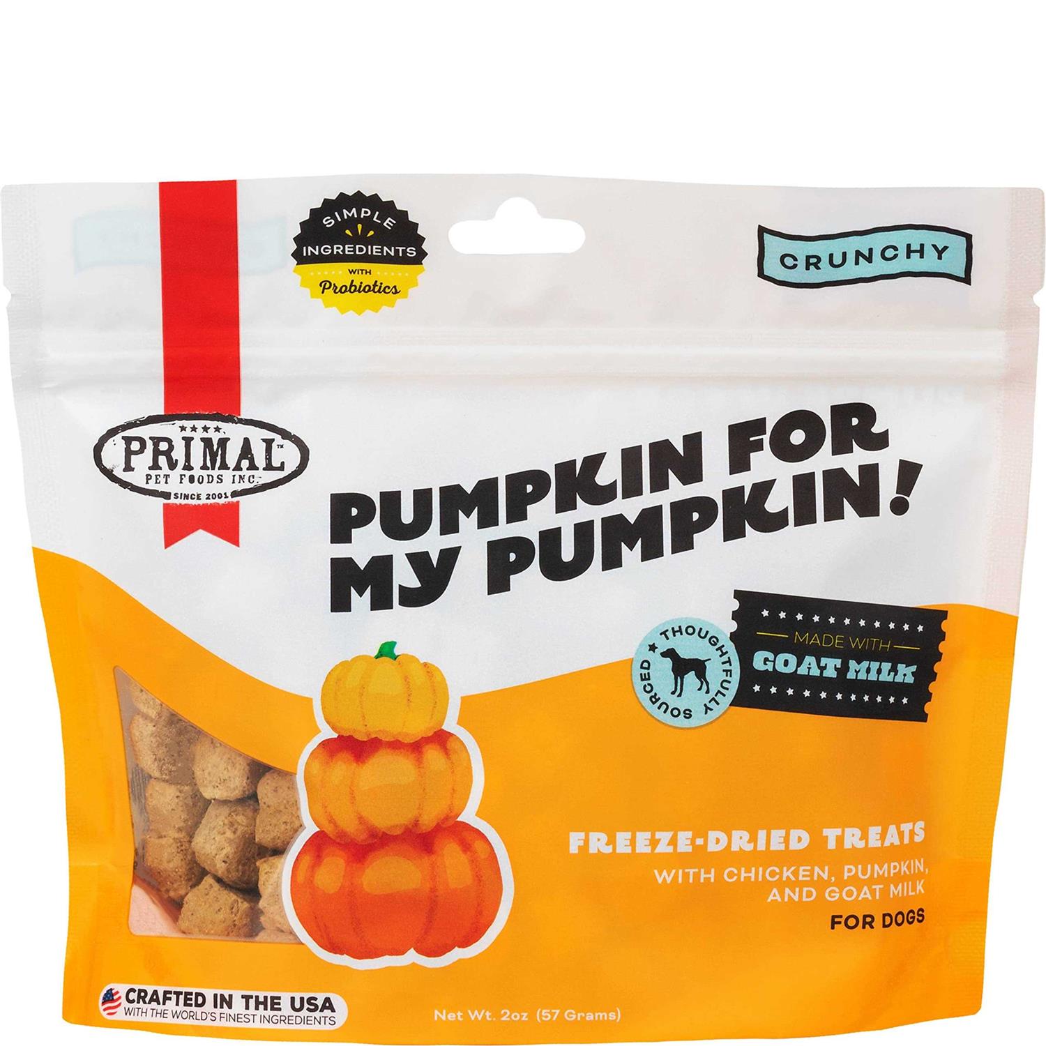 Primal Pumpkin for My Pumpkin Chicken with Goat Milk Freeze-Dried Dog Treats