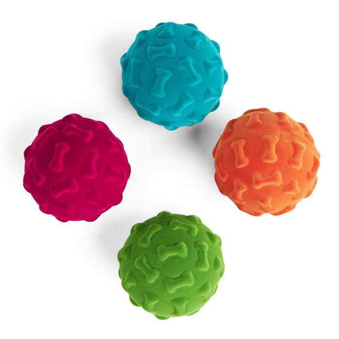 Leaps & Bounds Flocked Foam Dog Toy