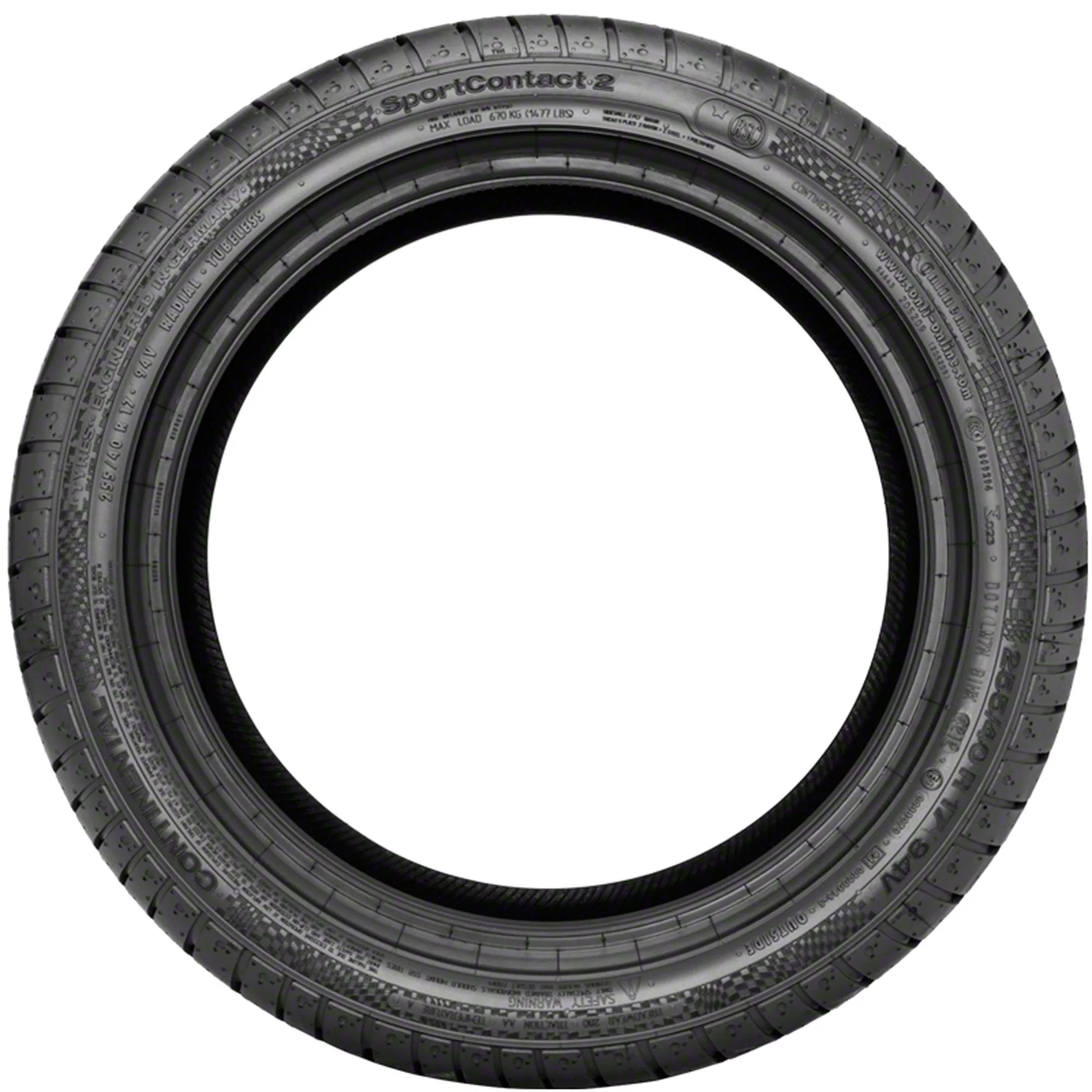 Continental ContiSportContact 2 Summer 245/45R18 100W XL Passenger Tire