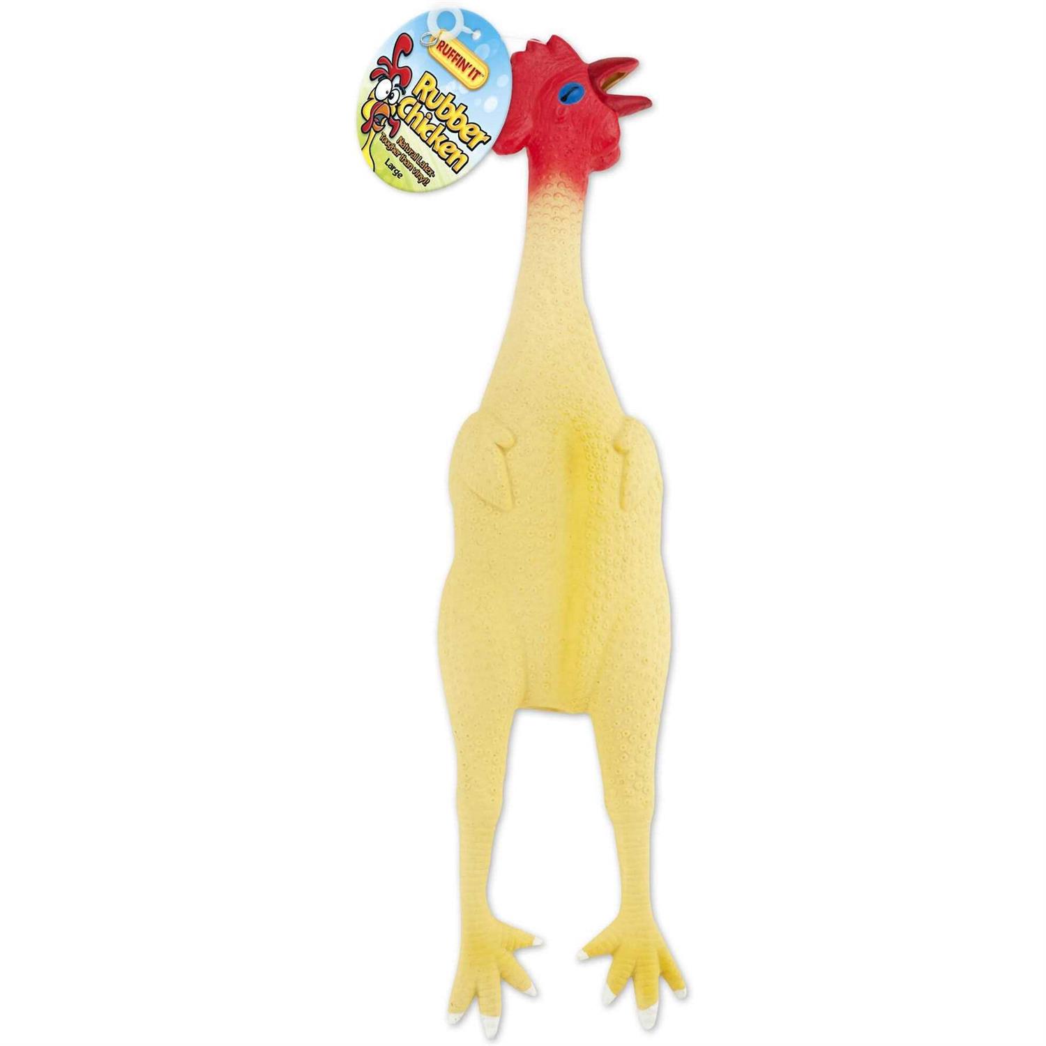 Ruffin’ It Rubber Chicken Dog Toy