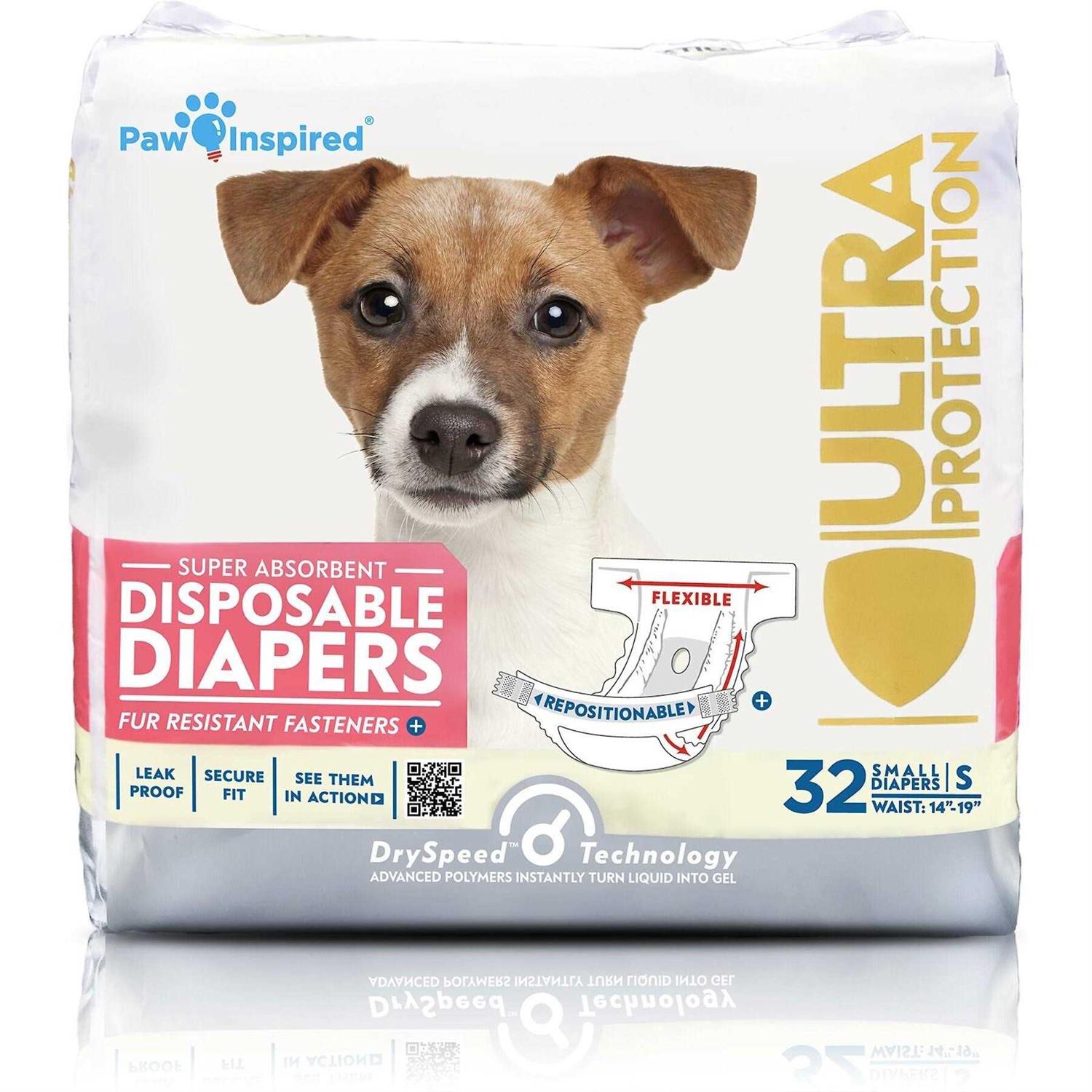 Paw Inspired Disposable Dog Diapers Female Dog Diapers Ultra Protection