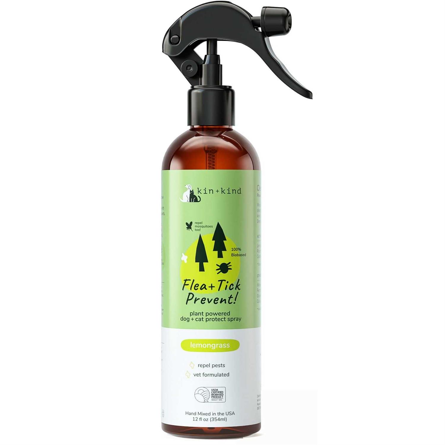 kin+kind Flea & Tick Lemongrass Repel Spray