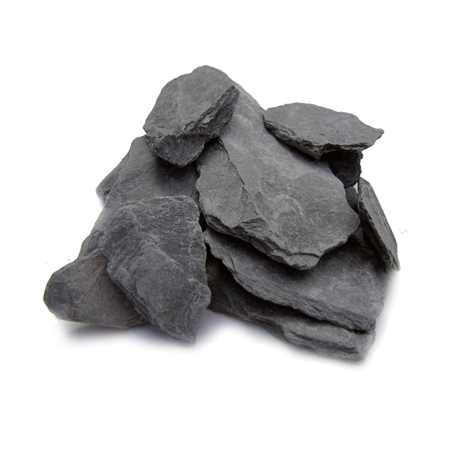Small World Slate & Stone Natural Slate Stone -1 to 3 Inch Rocks for Miniature Or Fairy Garden
